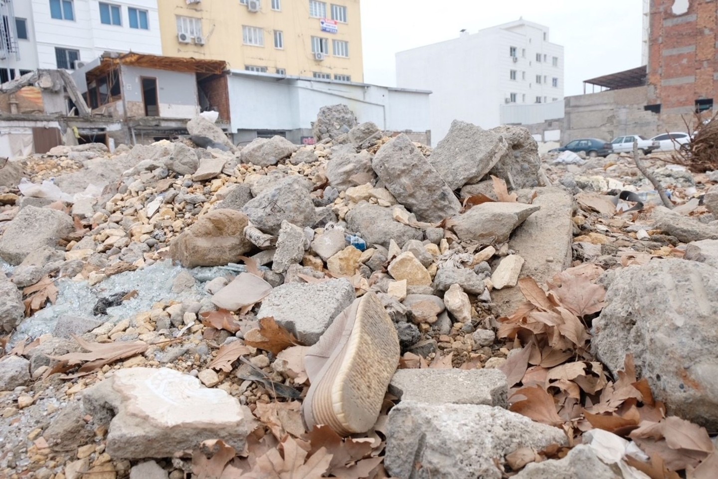 Das Isias-Hotel im südtürkischen Adiyaman stürzte bei dem Erdbeben am 6. Februar 2023 vollständig ein.