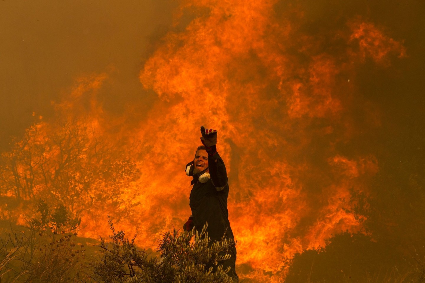 Trockenheit durch den Klimawandel - dadurch gibt es verheerendere Waldbrände, wie im August in Griechenland.