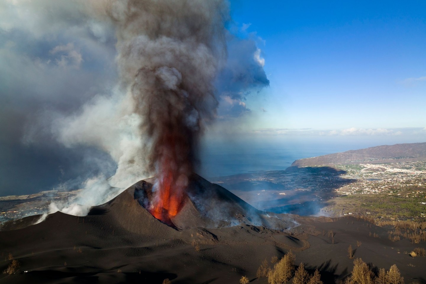 «Der Ausbruch dauerte insgesamt knapp drei Monate und die von der neuen Lava bedeckte Fläche beträgt mehr als 10,5 Quadratkilometer», sagt der marine Geophysiker Geersen vom Institut fü...