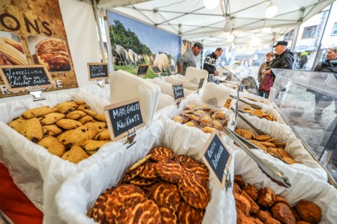 Französischer Markt in der Erkelenzer Innenstadt