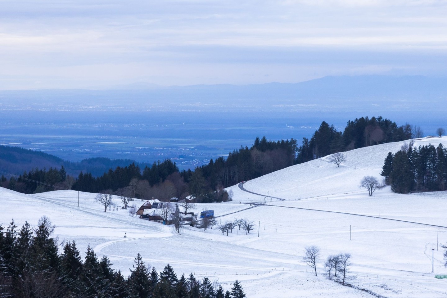 Winterwetter im Schwarzwald.