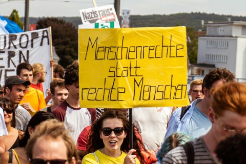 Kundgebung Bündnis gegen Rechts am 03.02.
